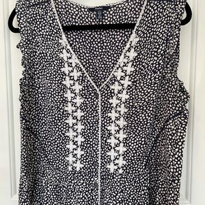 Printed flutter sleeve top